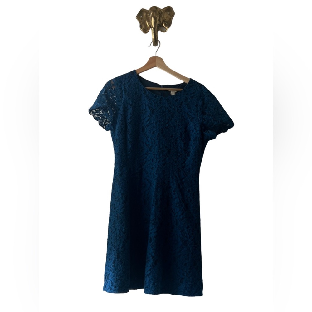J Crew | Women’s Lace Dress | Color: Dark Blue | Size: 8